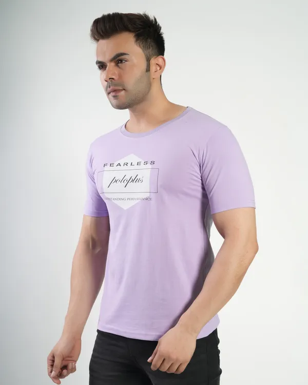 Lavender_Premium_Cotton_Round_Neck_Trendy_Regular_Fit_Half_Sleeve_T-Shirt_For_Men