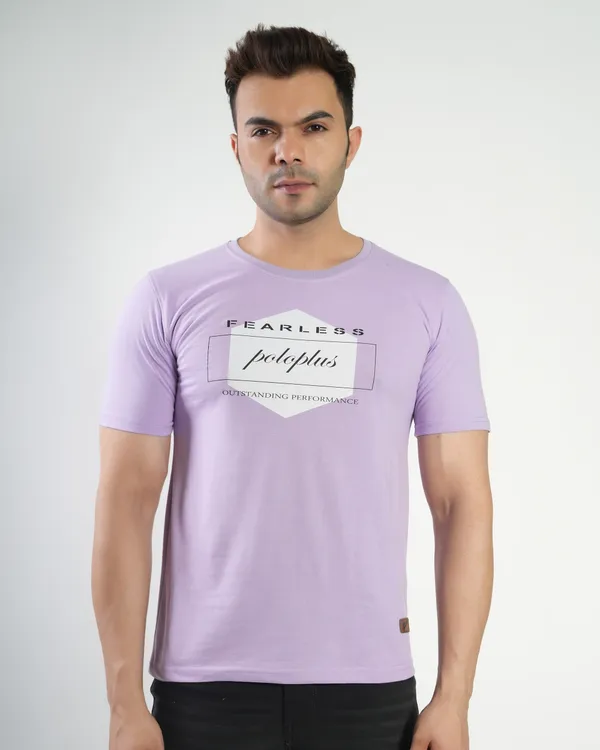 Lavender_Premium_Cotton_Round_Neck_Trendy_Regular_Fit_Half_Sleeve_T-Shirt_For_Men