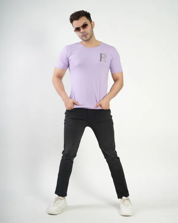 Lavender_Premium_Cotton_Round_Neck_Trendy_Regular_Fit_Half_Sleeve_T-Shirt_For_Men