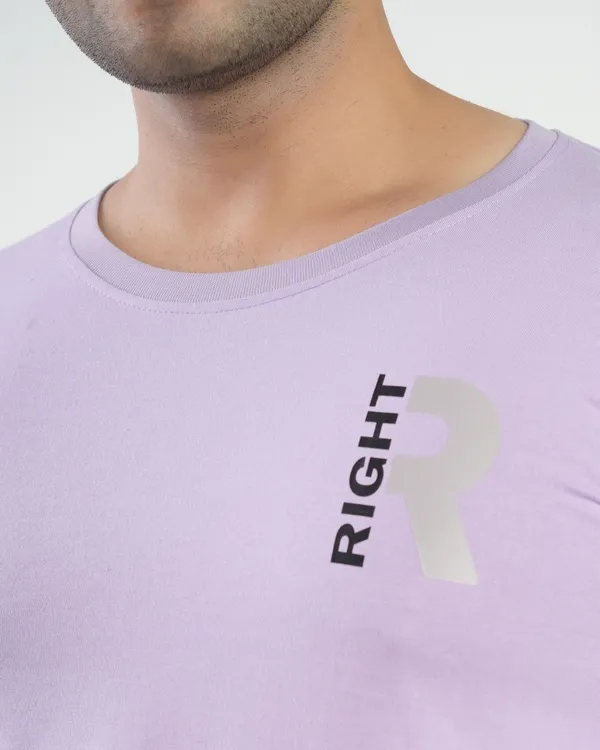 Lavender_Premium_Cotton_Round_Neck_Trendy_Regular_Fit_Half_Sleeve_T-Shirt_For_Men