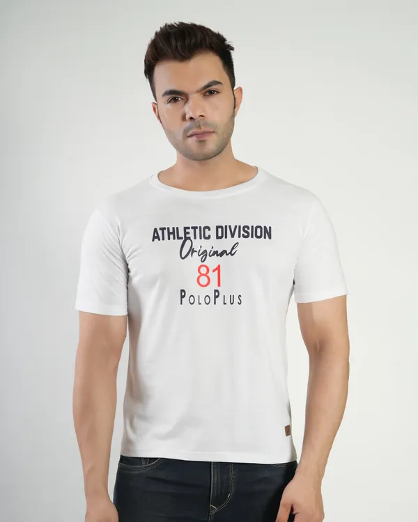 White_Premium_Cotton_Round_Neck_Trendy_Regular_Fit_Half_Sleeve_T-Shirt_For_Men