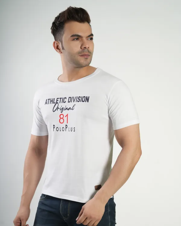 White_Premium_Cotton_Round_Neck_Trendy_Regular_Fit_Half_Sleeve_T-Shirt_For_Men