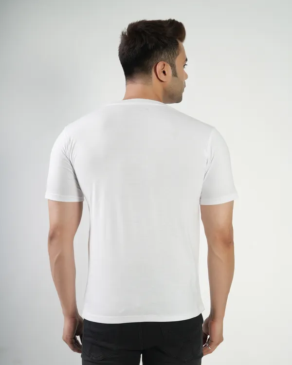 White_Premium_Cotton_Round_Neck_Trendy_Regular_Fit_Half_Sleeve_T-Shirt_For_Men