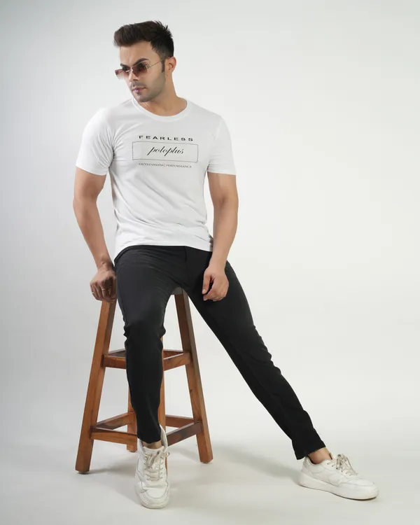 White_Premium_Cotton_Round_Neck_Trendy_Regular_Fit_Half_Sleeve_T-Shirt_For_Men