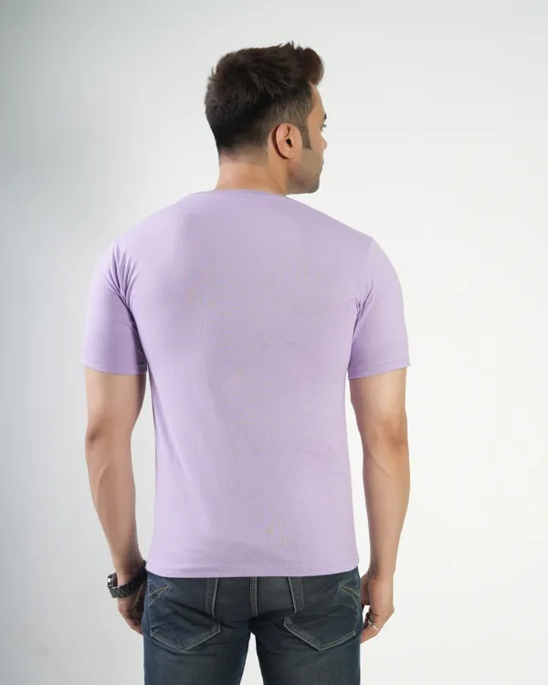 Lavender_Premium_Cotton_Round_Neck_Trendy_Regular_Fit_Half_Sleeve_T-Shirt_For_Men