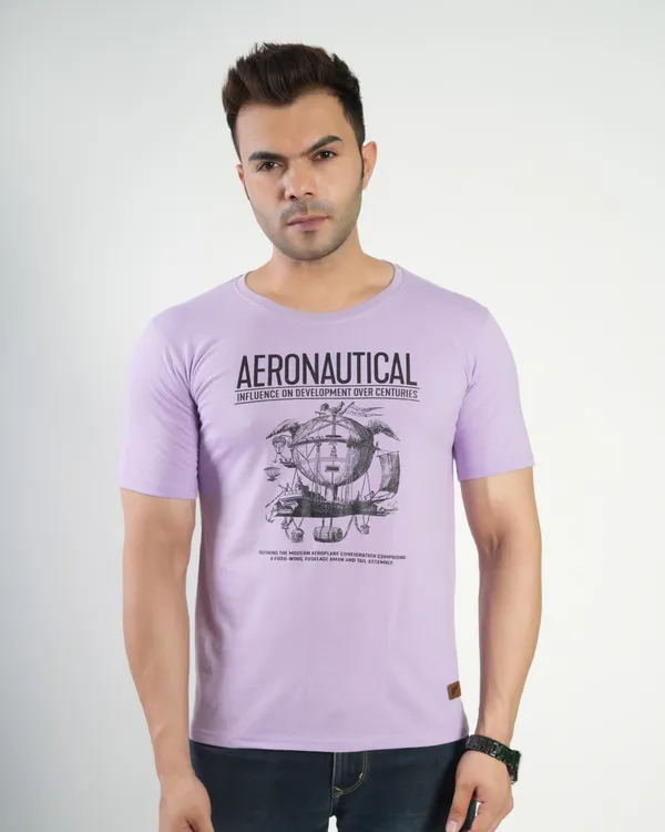 Lavender_Premium_Cotton_Round_Neck_Trendy_Regular_Fit_Half_Sleeve_T-Shirt_For_Men