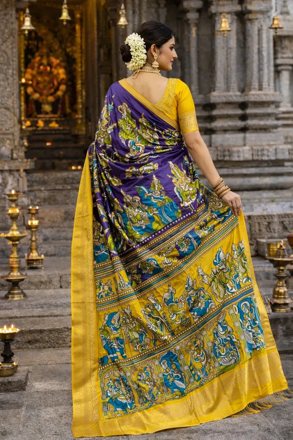 Blue_Designer_Dila_Silk_Saree_With_Blouse_Piece_