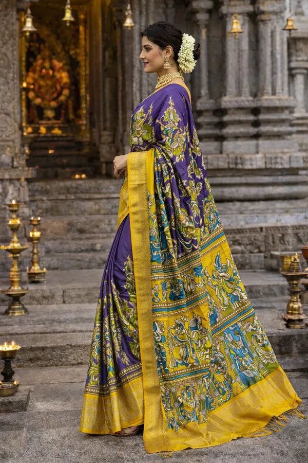 Blue_Designer_Dila_Silk_Saree_With_Blouse_Piece_