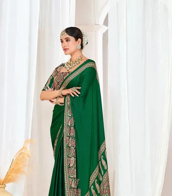 Green_Premium_Ajrakh_Model_Silk_Saree_For_Women