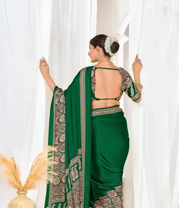 Green_Premium_Ajrakh_Model_Silk_Saree_For_Women