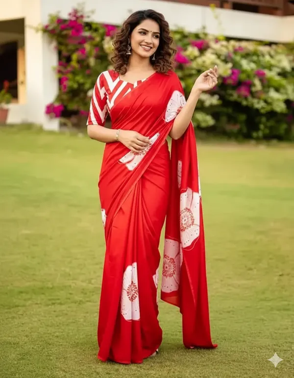 New_Attractive_Sami_Gajji_Modal_Silk_Saree_With_Blouse_Piece_-_Red