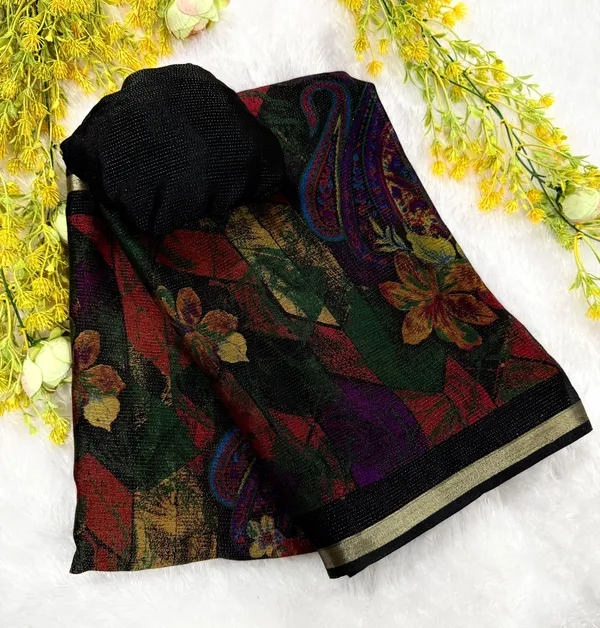 Primium_Chinon_Silk_With_Jari_all_Over_Pattern__Saree_-_Black_
