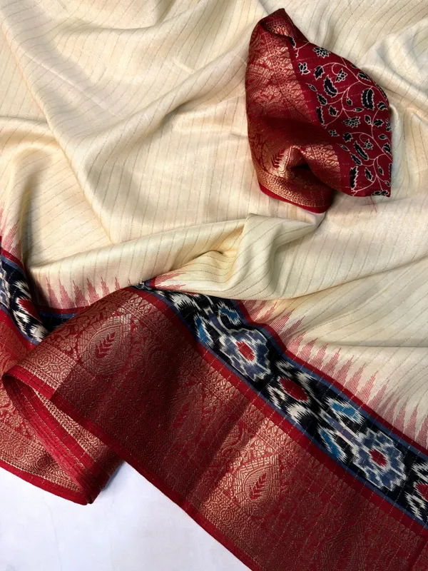 Soft_Dola__Silk__Recco_Jari_Sarees__With_Pen_Kalamkari_Design