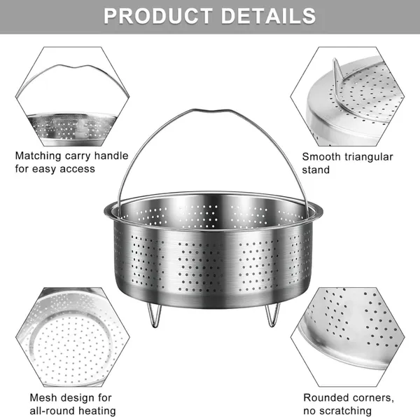 Silver_20Cm_Stainless_Steel_Steamer_Basket_With_Handle,_–_Rice_Cooker_Steaming_Insert_For_Vegetables,_Meat,_Fish_&_Food_–_Durable_Metal_Steamer_For_Kitchen_Cookware_&_Warmers