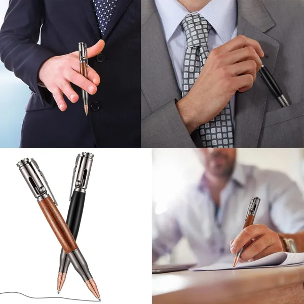 Bolt_Action_Pen,_Bullet_Shaped_Metal_Pen_&_1_Piece_Pen_Refiles_with_Present_Box,_Bullet_Pen_for_Gun_Lover,_Stylish_&_Fun_Ballpoint_Pens_for_All_Ages,_Ink_Refillable_Office,_School,_Decor_Gift_for_Students_&_Colleague._(Black)