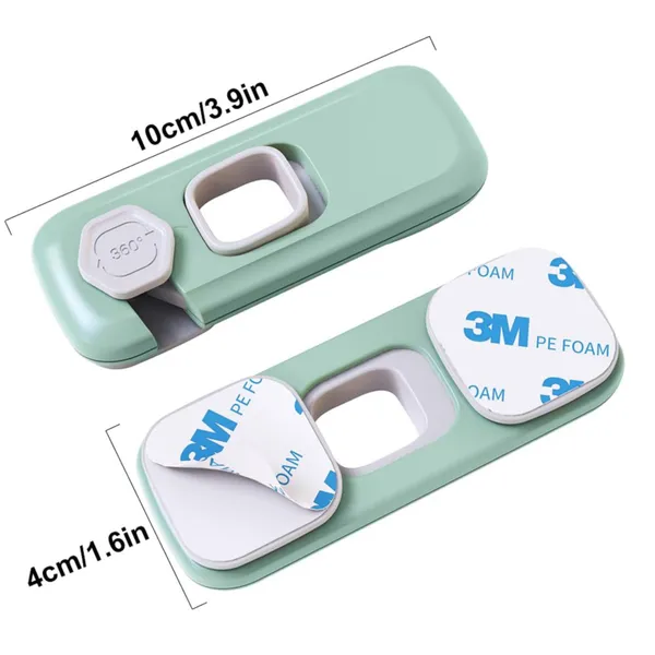 Child_Proof_Refrigerator_Lock,_Fridge_Lock_for_Kids_with_Sticky_Adhesive_Pads,_2_Piece_Fridge_&_Cabinet_Safety_Locks_with_Easy_Adhesive_Installation,_Child_Safety_Locks_for_Doors,_Baby_Proofing_Cabinet_Lock,_Lock_Apply_to_Max_1"(25mm)