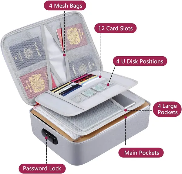 Gray_Document_Organizer_Bag,_3-Layer_Travel_File_Organiser,_Waterproof_Document_Storage_Bag_With_Password_Lock,_File_Folders_Bag_For_Certificates_&_Document_Safe_Pouch_Bag_For_Home,_Office_&_Travel.