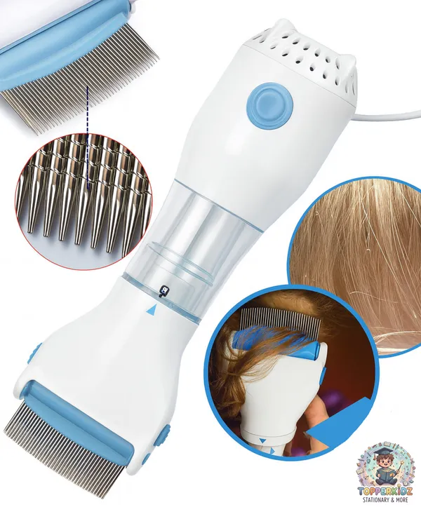 White_Electric_Vacuum_Comb_For_Lice_Treatment,_Our_V_Comb_Capture_3_Filter_Trap_Head_Lice_&_Eggs_Removed_From_The_Hair,_Electrical_Head_Lice_Comb,_Allergy_And_Chemical_Free_Head_Lice_Solution_Treatment_For_Children_&_Adults_(Refillable_Filters)
