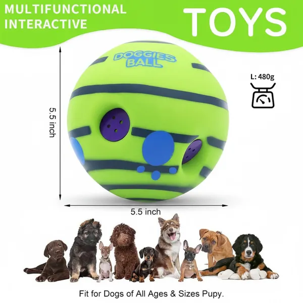 Green_Interactive_Giggle_Ball_For_Dog,_Squeaky_Toy_Keep_Your_Dog_Happy_All_Day,_Self_Play_Sound_Balls_For_Dogs_&_Cat,_14Cm_Bounce_&_Chew_Ball_For_Medium_&_Large_Breeds,_Training_Playing_Ball,_Fun_Giggle_Sounds_When_Rolled_Or_Shaken