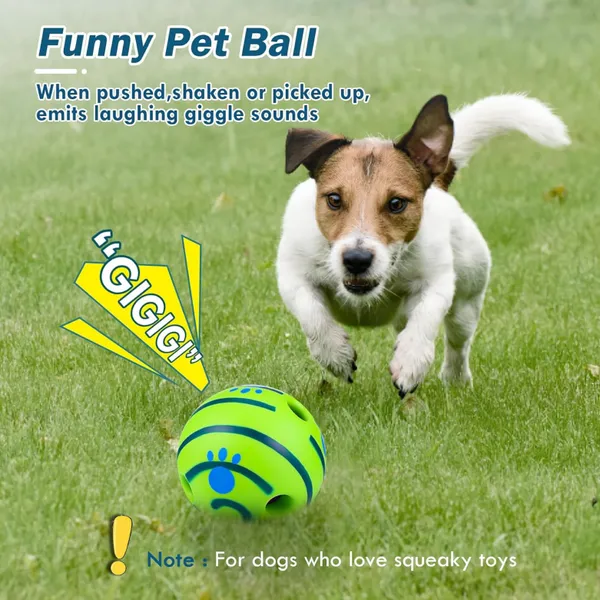 Green_Interactive_Giggle_Ball_For_Dog,_Squeaky_Toy_Keep_Your_Dog_Happy_All_Day,_Self_Play_Sound_Balls_For_Dogs_&_Cat,_14Cm_Bounce_&_Chew_Ball_For_Medium_&_Large_Breeds,_Training_Playing_Ball,_Fun_Giggle_Sounds_When_Rolled_Or_Shaken