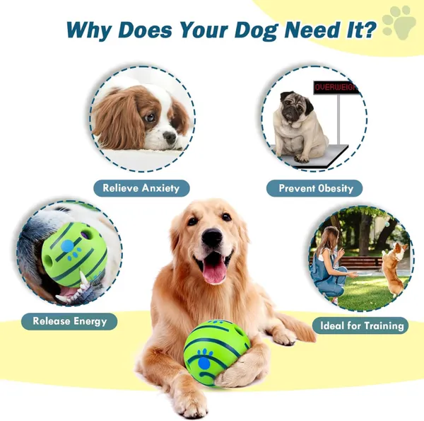 Green_Interactive_Giggle_Ball_For_Dog,_Squeaky_Toy_Keep_Your_Dog_Happy_All_Day,_Self_Play_Sound_Balls_For_Dogs_&_Cat,_14Cm_Bounce_&_Chew_Ball_For_Medium_&_Large_Breeds,_Training_Playing_Ball,_Fun_Giggle_Sounds_When_Rolled_Or_Shaken