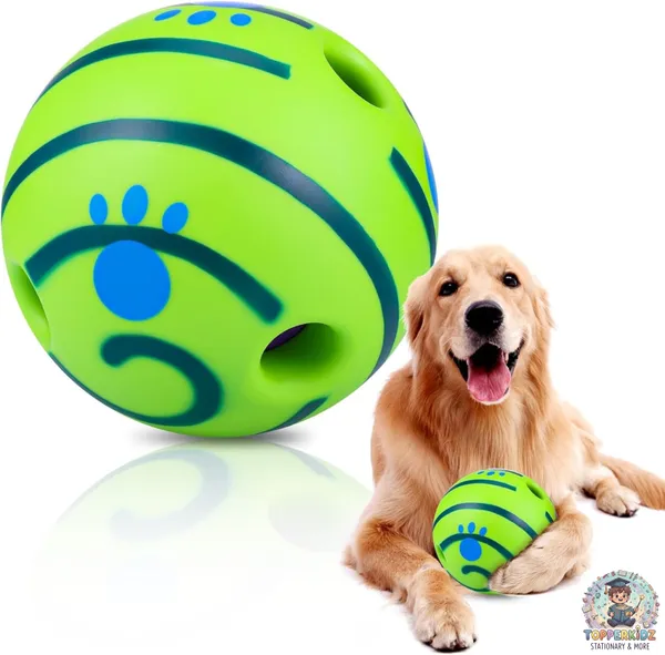 Green_Interactive_Giggle_Ball_For_Dog,_Squeaky_Toy_Keep_Your_Dog_Happy_All_Day,_Self_Play_Sound_Balls_For_Dogs_&_Cat,_14Cm_Bounce_&_Chew_Ball_For_Medium_&_Large_Breeds,_Training_Playing_Ball,_Fun_Giggle_Sounds_When_Rolled_Or_Shaken