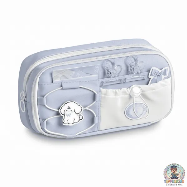 Light_Blue_Large_Capacity_Pencil_Bag_-_8_Compartments_Polyester_Pencil_Case,_Multi-Functional_Stationery_Organizer_With_Zipper_Closure,_Pencil_Pouch_For_Kids,_Big_Capacity_Multi-Pocket_Stationery_Case_For_School_Students