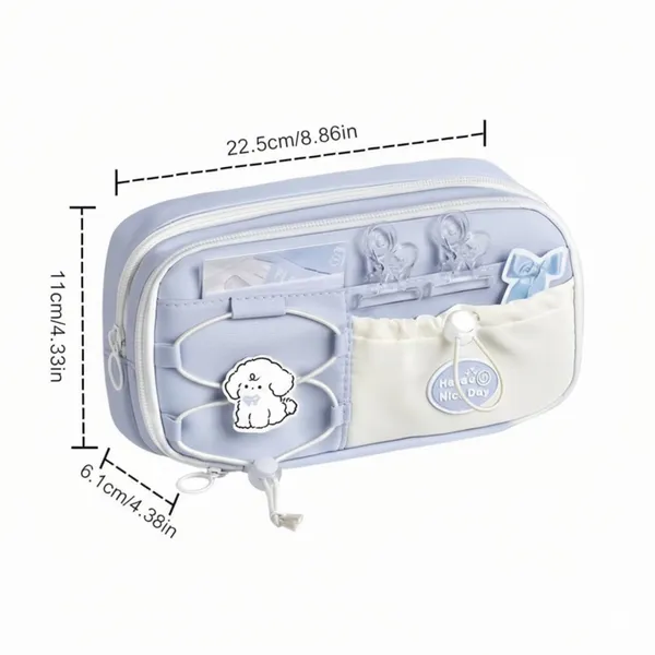 Light_Blue_Large_Capacity_Pencil_Bag_-_8_Compartments_Polyester_Pencil_Case,_Multi-Functional_Stationery_Organizer_With_Zipper_Closure,_Pencil_Pouch_For_Kids,_Big_Capacity_Multi-Pocket_Stationery_Case_For_School_Students
