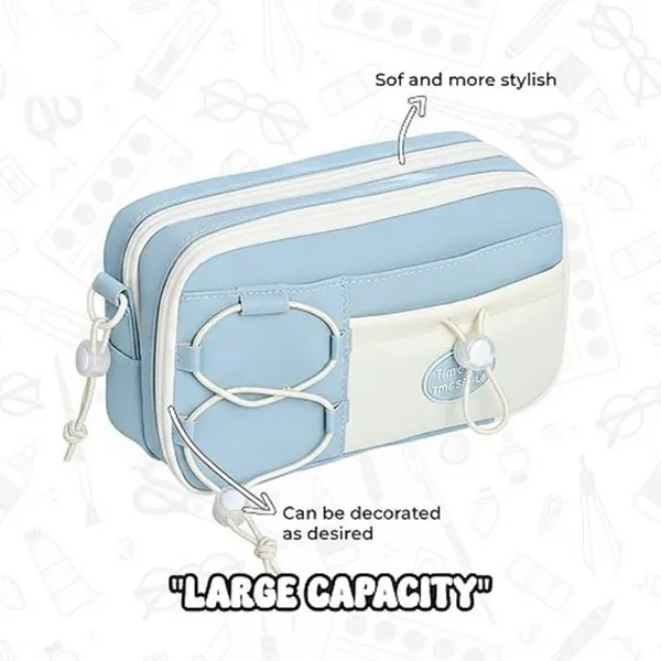 Light_Blue_Large_Capacity_Pencil_Bag_-_8_Compartments_Polyester_Pencil_Case,_Multi-Functional_Stationery_Organizer_With_Zipper_Closure,_Pencil_Pouch_For_Kids,_Big_Capacity_Multi-Pocket_Stationery_Case_For_School_Students