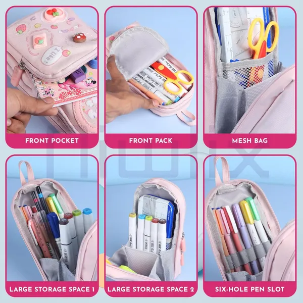 Pink_Large_Capacity_Pencil_Pouch_6_Layer_With_3_Compartment,_Cute_Aesthetic_Pencil_Case,_Multifunctional_Pouch_Cute_For_Kids,_Premium_Pencil_Bag_With_Zipper,_Cute_Stationery_Gift_(Pink)