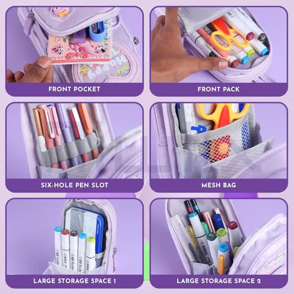 Purple_Large_Capacity_Pencil_Pouch_6_Layer_With_3_Compartment,_Cute_Aesthetic_Pencil_Case,_Multifunctional_Pouch_Cute_For_Kids,_Premium_Pencil_Bag_With_Zipper,_Cute_Stationery_Gift_(Purple)