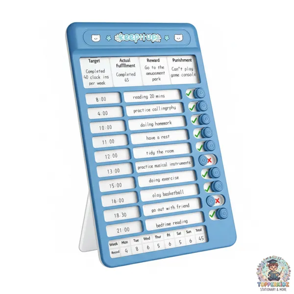 Blue_Personal_Growth_Planner_Checklist_Board_With_Goal_Setting_&_Daily_To_Do_List_Tracker-_For_Productivity_Self-Improvement,_Habit_Tracker_Daily_Planner_For_Kids_&_Adult,_Self-Discipline_Chores_Chart_With_15Pcs_Blank_Punch_Paper,_Stickers_And_Durable_Board._(Blue)