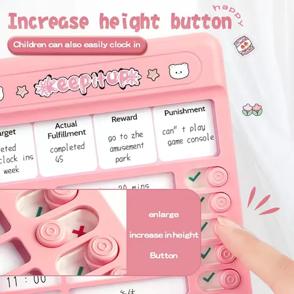 Pink_Personal_Growth_Planner_Checklist_Board_With_Goal_Setting_&_Daily_To_Do_List_Tracker-_For_Productivity_Self-Improvement,_Habit_Tracker_Daily_Planner_For_Kids_&_Adult,_Self-Discipline_Chores_Chart_With_15Pcs_Blank_Punch_Paper,_Stickers_And_Durable_Board._(Pink)
