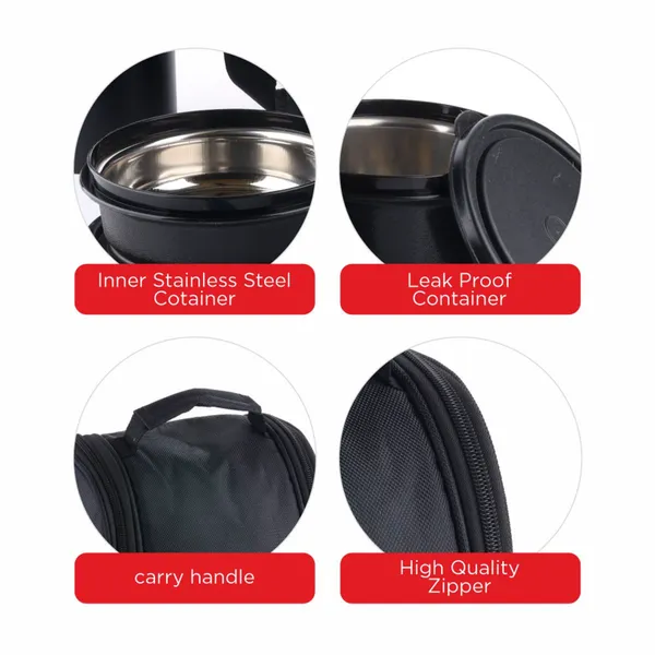 Pro_Lunch_Box_with_Steel_Cutlery,_3_Microwave_Safe_Inner_Steel_Containers_(290ml,_450ml,_600ml)_Plastic_Chutney_Dabba_130ml,_Bottle_750ml_with_Insulated_Bag,_Microwavable_|_ISI_Approved_|_Office_Tiffin_|_BPA_Free_Lids_(Black)