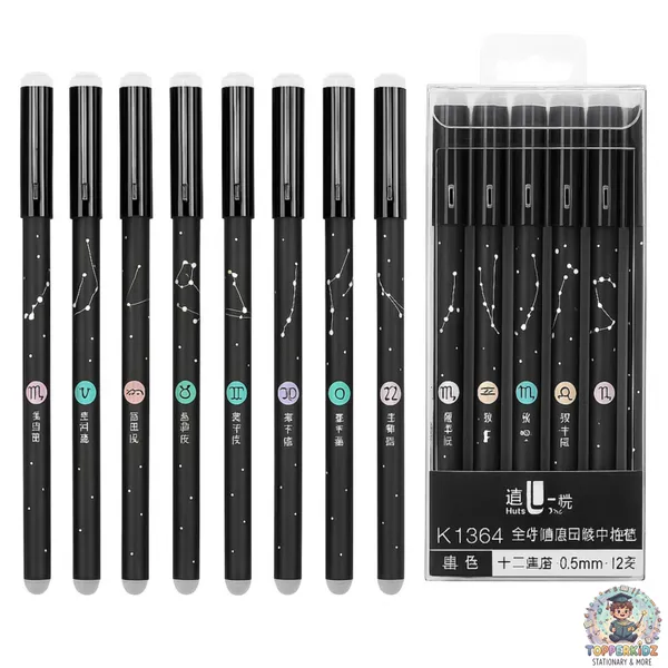 Black_12Pcs_Erasable_Gel_Pen_With_Smooth_Ink_And_Comfort_Grip,_0.5Mm_Fine_Point,_Quick_Drying_Blue_Ink,_Erasable_Gel_Pen_For_Student_Exams,_Smooth_Ink_Eraser_Easy_To_Modify_Office_Signature_Pen