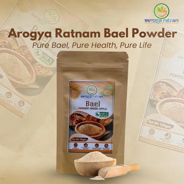 Arogya_Ratnam_Bael_Powder_100g_|_100%_Natural_Wood_Apple_Powder_|_Herbal_Digestive_&_Cooling_Superfood_|_Rich_in_Antioxidants,_Supports_Gut_Health,_Boosts_Immunity_&_Relieves_Acidity_(Pack_of_2)