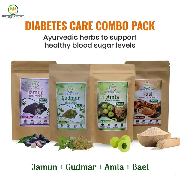 Aarogya_Ratnam_–_Ayurvedic_Herbal_Diabetes_Care_Combo_Pack_(100gm_Pack_of_4)