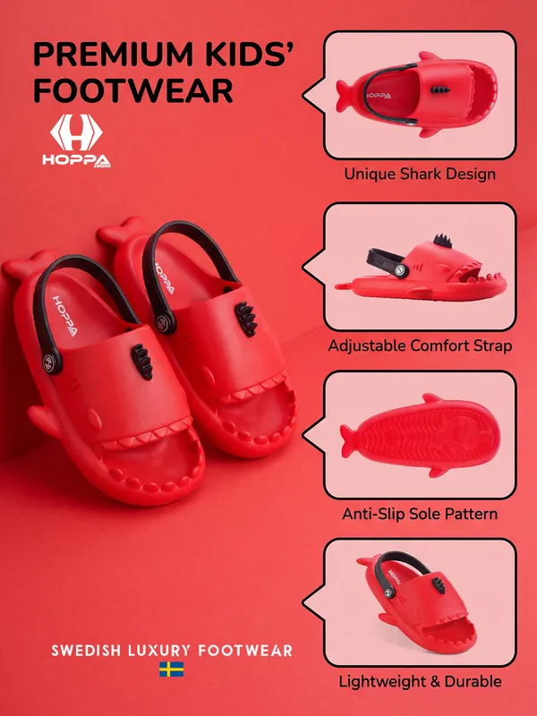 Baby_Shark_Clog_Kid_S_Red_Black