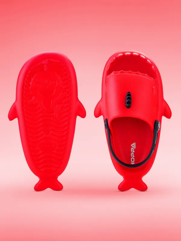 Baby_Shark_Clog_Kid_S_Red_Black