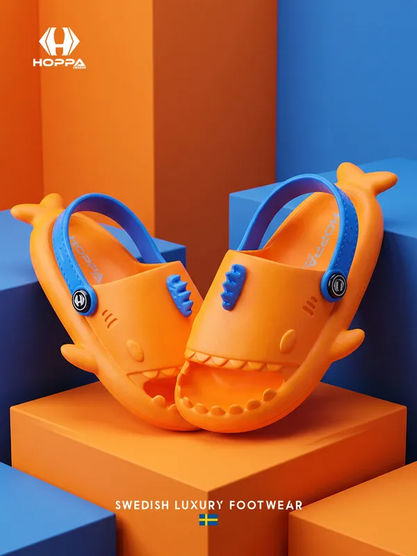 Baby_Shark_Clog_Kid_S_Orange_Royal_Blue