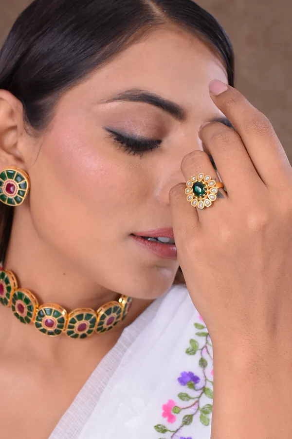 Gold_Plated_Malika_Ring_For_Women