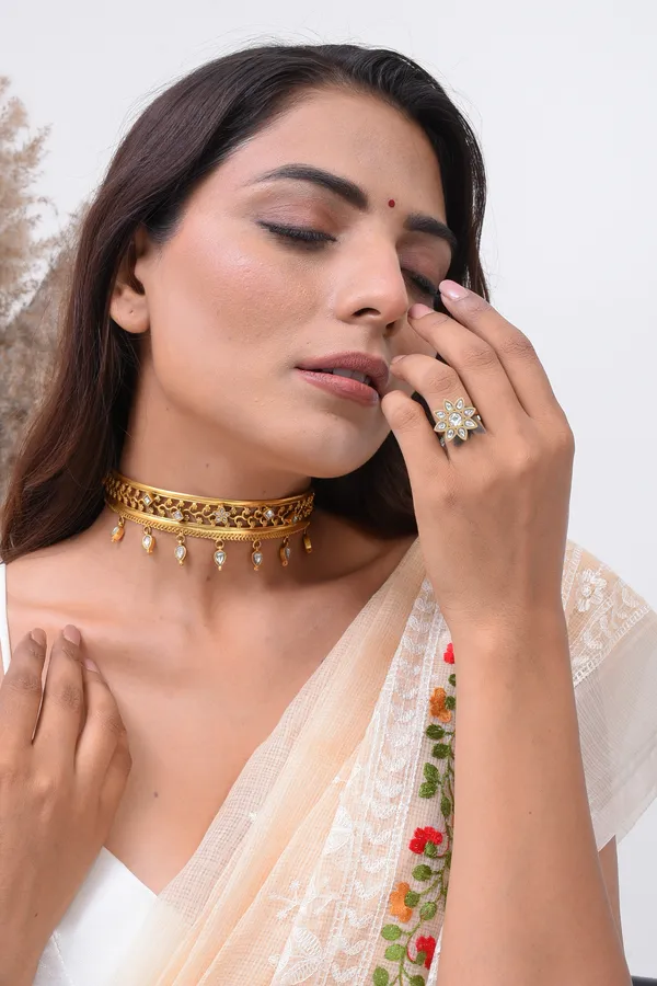 Gold_Plated_Dilphool_Ring_For_Women
