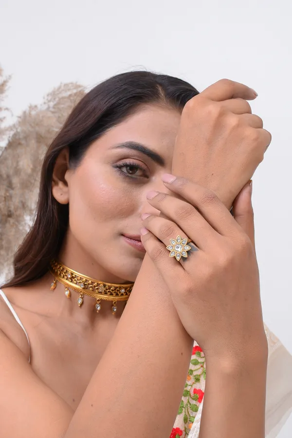 Gold_Plated_Dilphool_Ring_For_Women