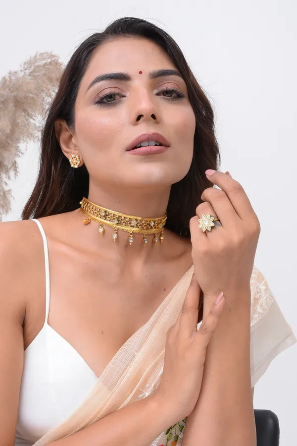 Gold_Plated_Dilphool_Ring_For_Women