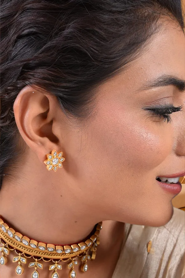 Gold_Plated_Gulrukh_Earring_For_Women