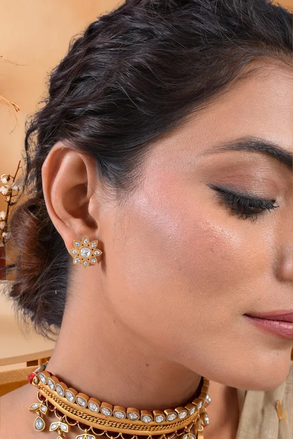 Gold_Plated_Gulrukh_Earring_For_Women