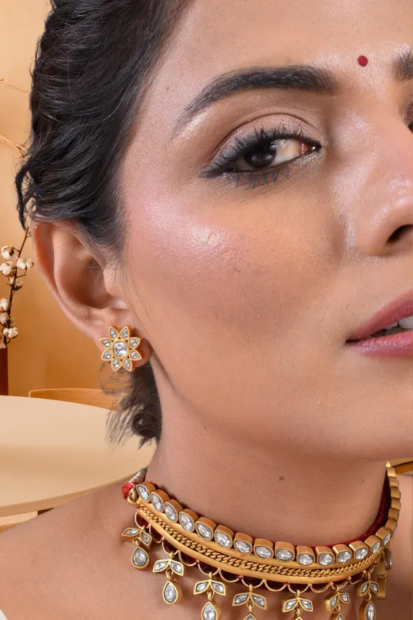 Gold_Plated_Gulrukh_Earring_For_Women