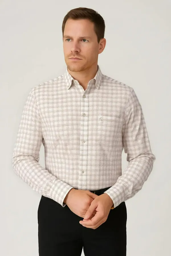Multicolor_Linen_Premium_&_Elegant_Chex_Shirt_For_Men_#41909