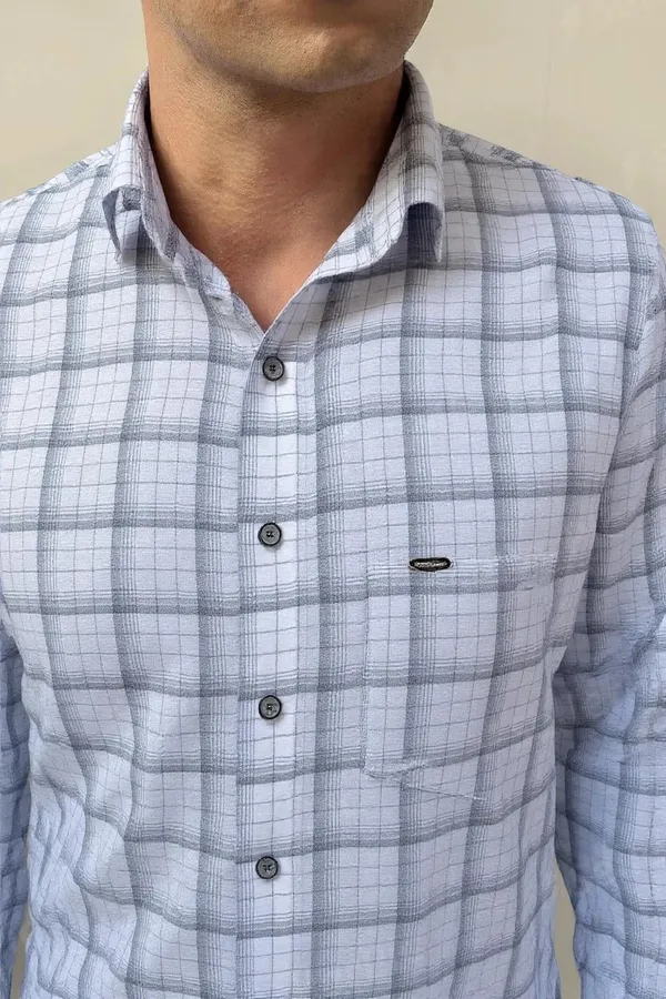 Gray_Poly-Cotton_Premium_&_Elegant_Chex_Shirt_For_Men_#41961