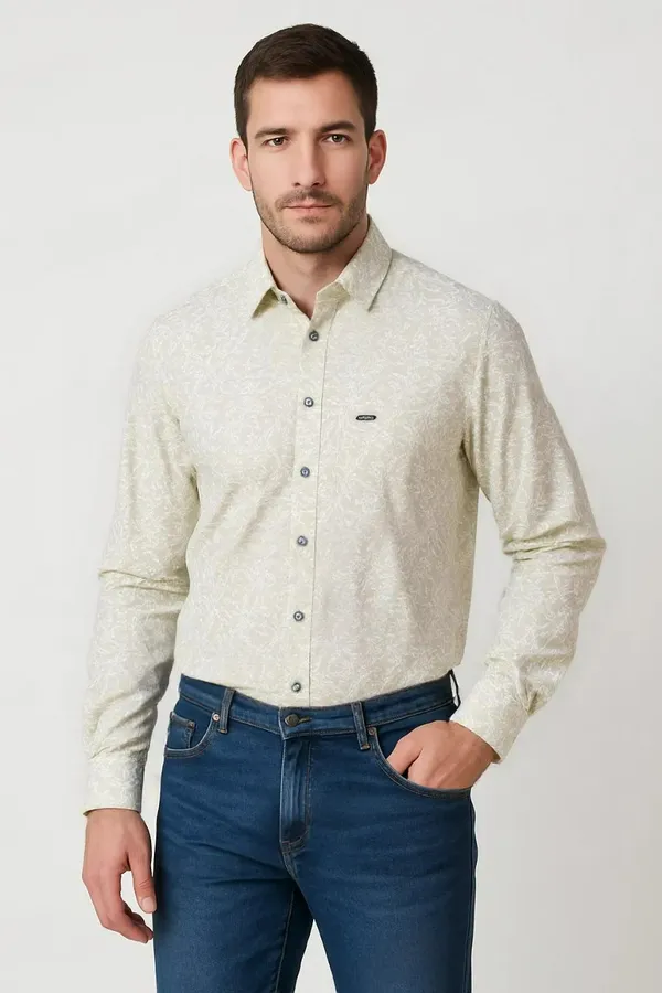 Soft_Green_Cotton_Premium_&_Elegant_Printed_Shirt_For_Men_#11926